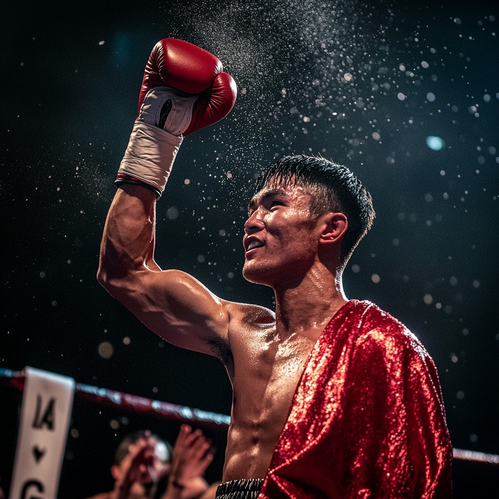 Boxing Victorious Free Victorious boxer celebrates Image - Victory, Fighter, Sweating ...