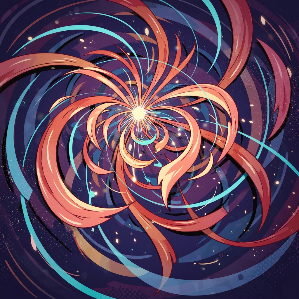 Swirling Rising Ribbion Free Swirling Ribbon Vortex Photo - Anime, Manga, Illustration ...