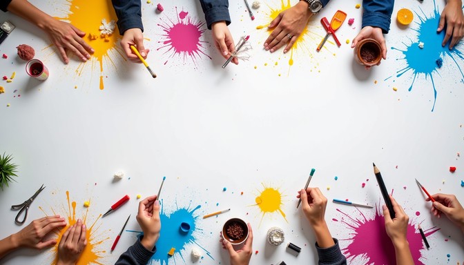 Free Creativity in Motion Image - Creativity, Hands, Collaboration ...