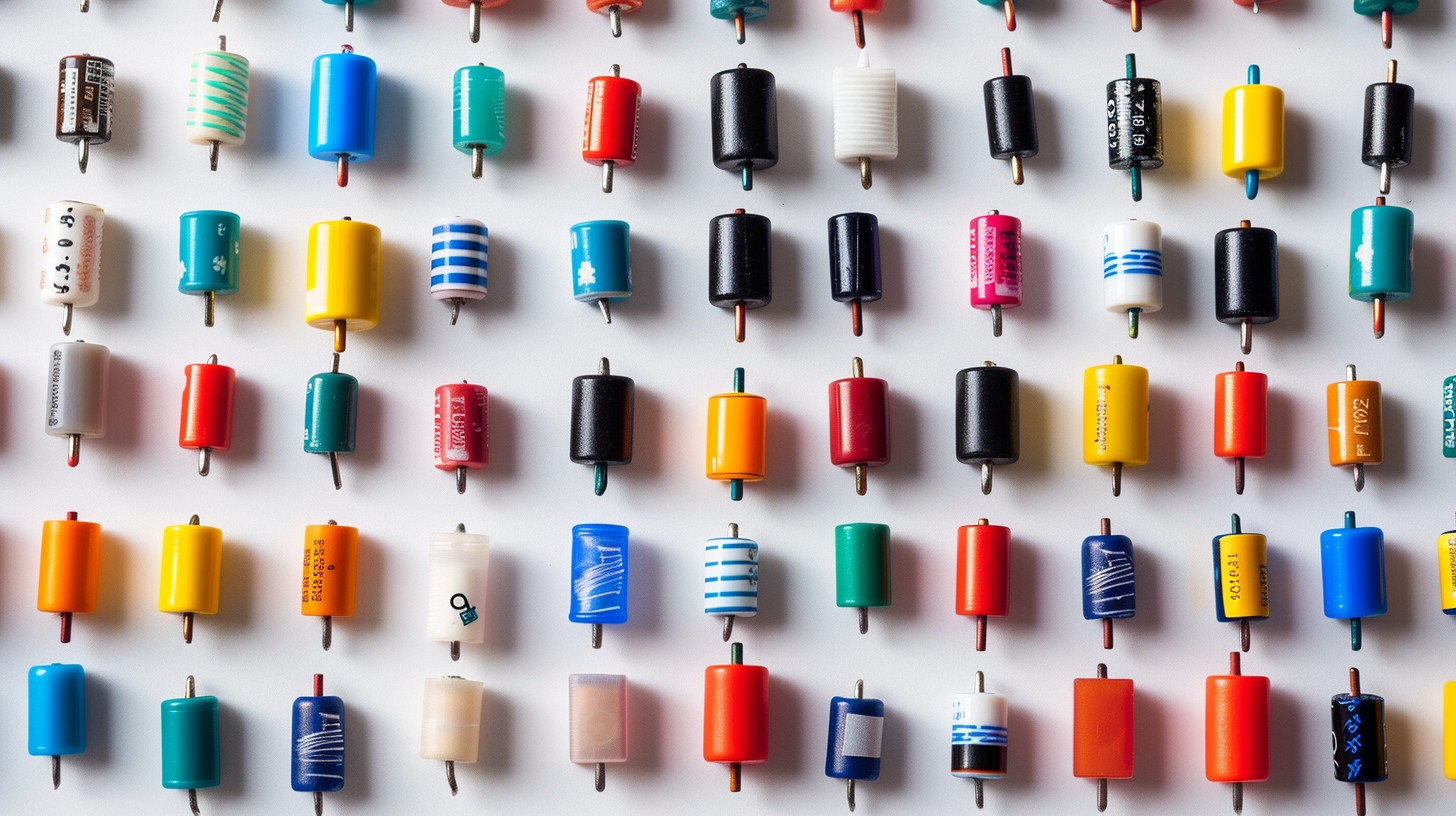 Free Colorful Capacitors Array Image - Electronics, Capacitors ...