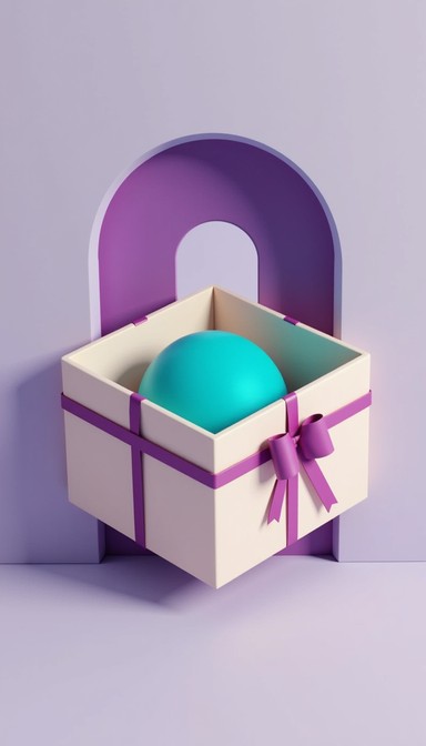 Spectacular Box Free Glowing Surprise Box Image - Gift, Box, Teal | Download at StockCake