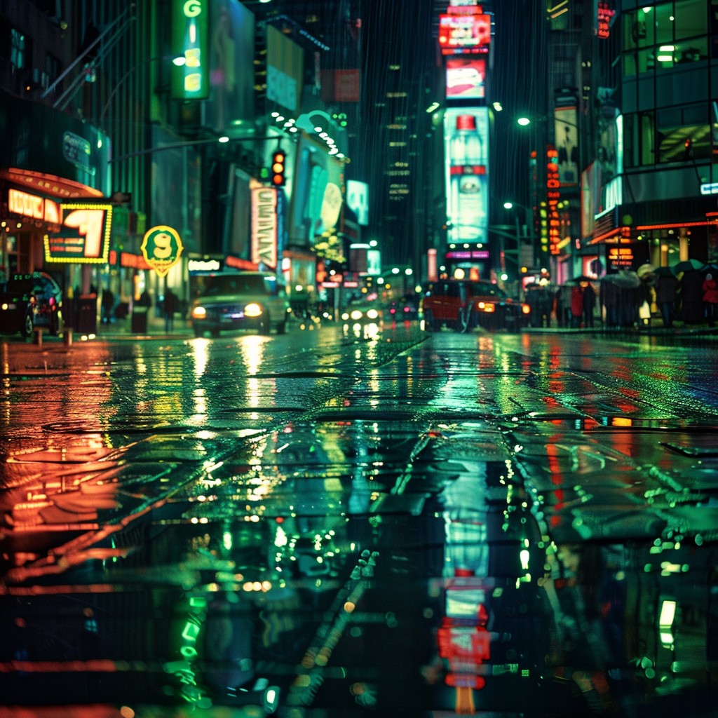 Free Rainy City Night Image - Night, City, Rain | Download at StockCake