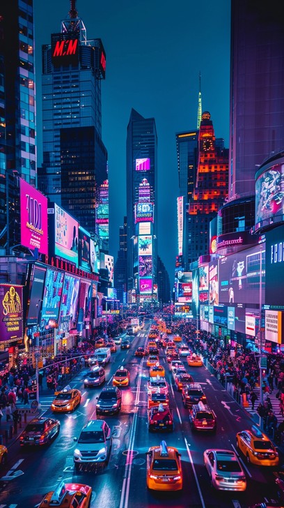 Free Vibrant City Night Image - City, Night, Neon | Download at StockCake