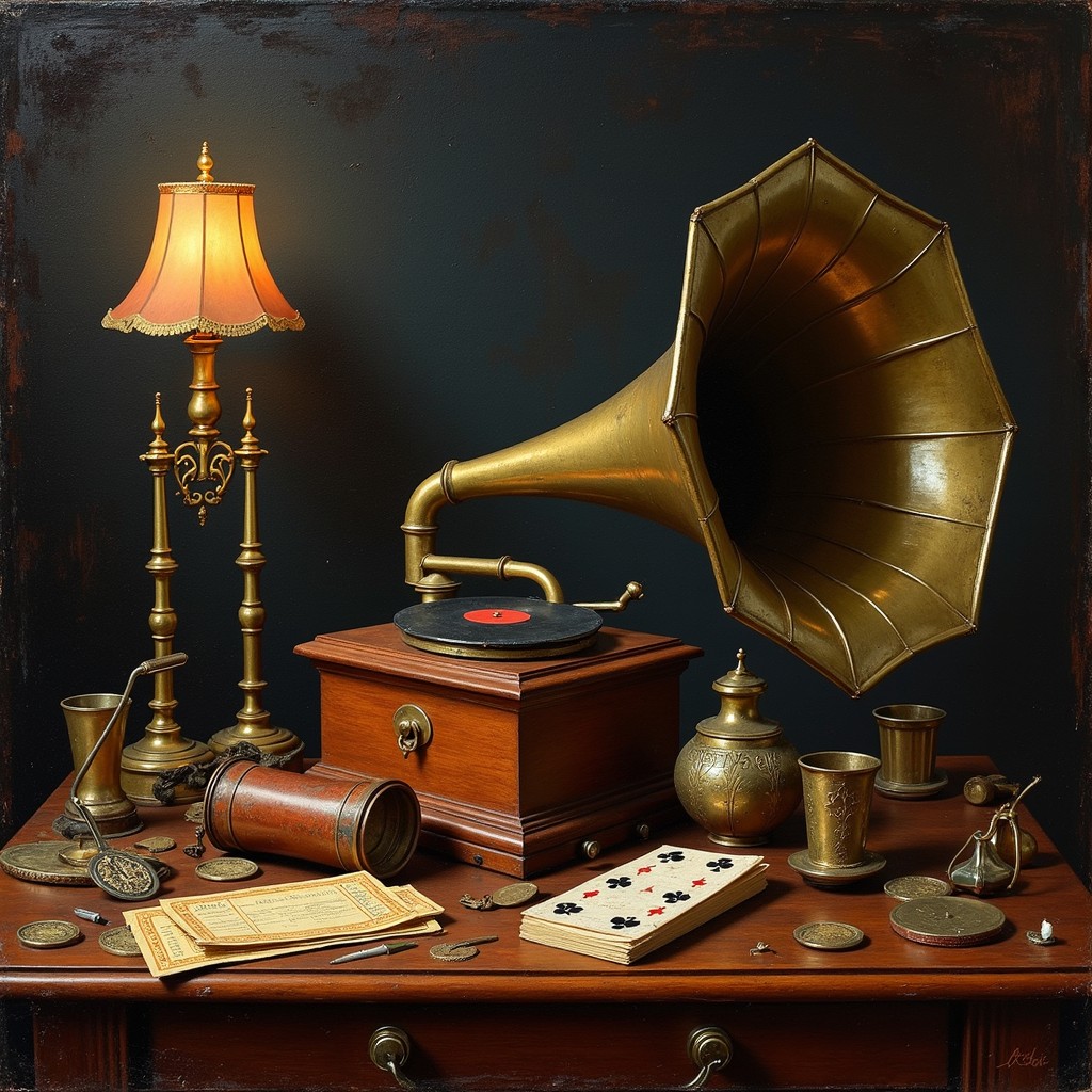 Free Vintage Musical Treasures Image - Gramophone, Antique, Phonograph ...