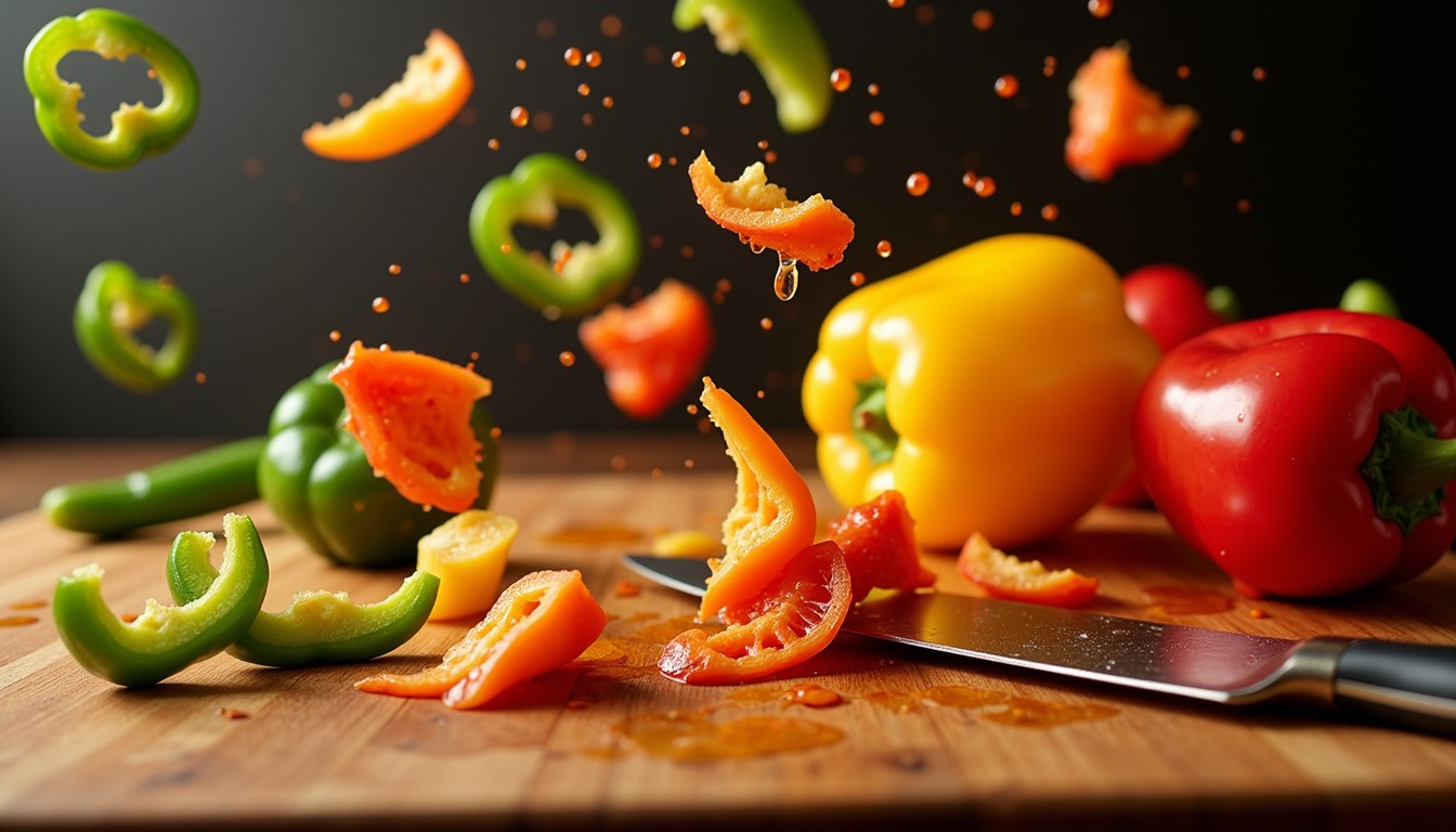 Dancing Food Motion Free Vibrant Pepper Dance Image - Peppers, Vegetables, Cooking ...