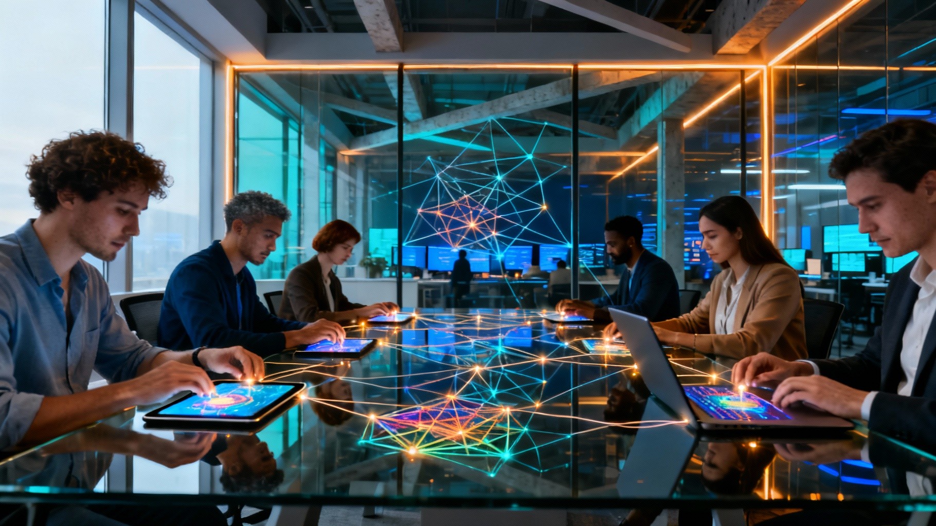 Free Digital collaboration network Image - Collaboration, Network ...