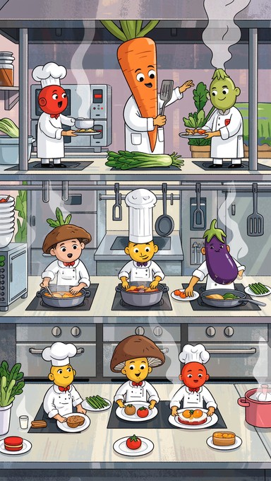 Vegetable Chef Rolesrom Free Vegetable Chef Brigade Image - Vegetables, Chefs, Kitchen ...