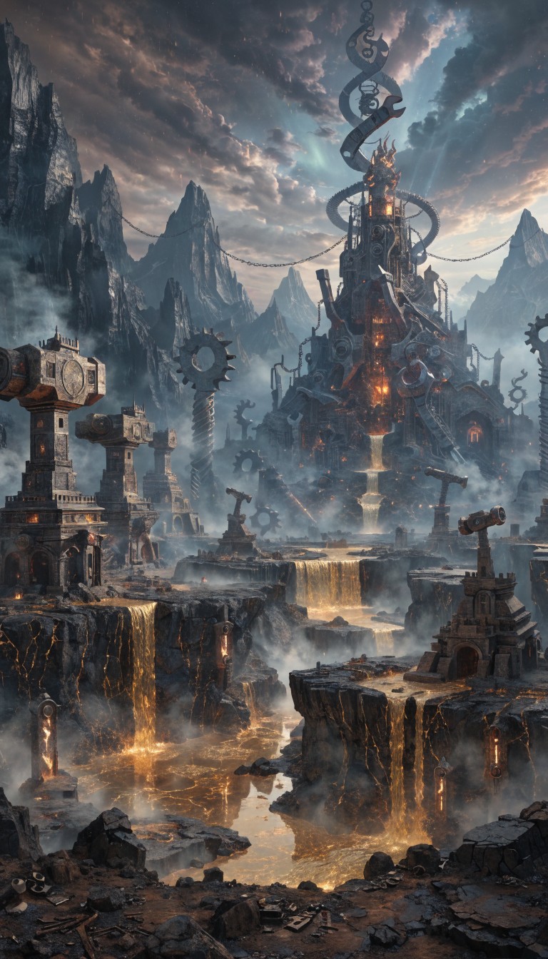Free Titan's Divine Forge Image - Fantasy, Forge, Volcano | Download at ...