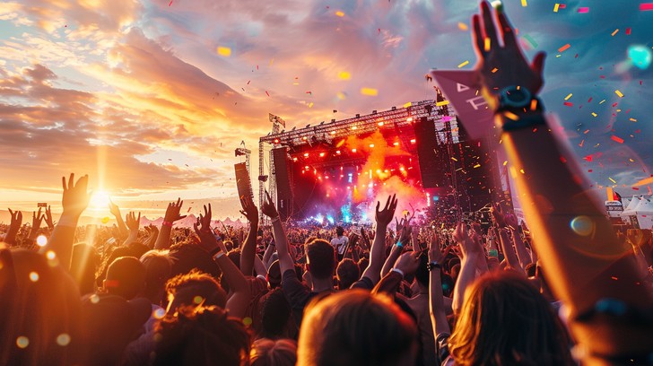 Free Festival Sunset Party Image - Festival, Sunset, Crowd | Download ...