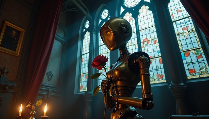 Free Mechanical Gothic Rose Image - Gothic, Robot, Automaton | Download ...