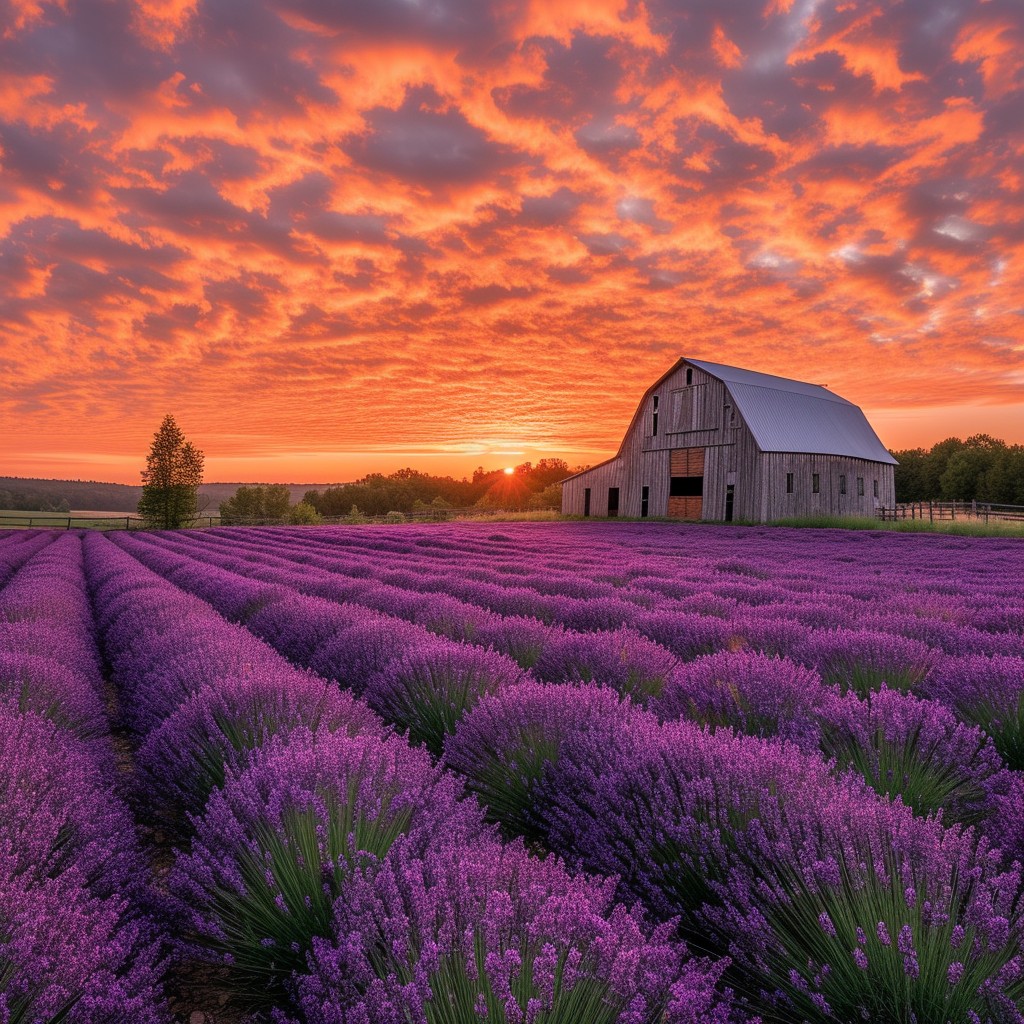 Free Lavender Field Sunset Image - Sunset, Lavender, Field | Download ...