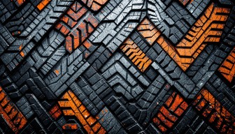 Patterns Using Tyres Free Geometric Tire Pattern Image - Tread, Geometric, Industrial ...