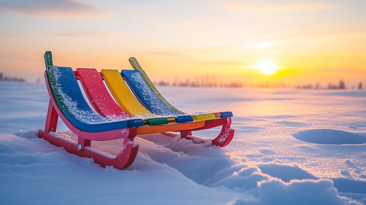Winter Snow Sled Riding Free Winter sunset sleds Image - Sunset, Snow, Sleds | Download at ...