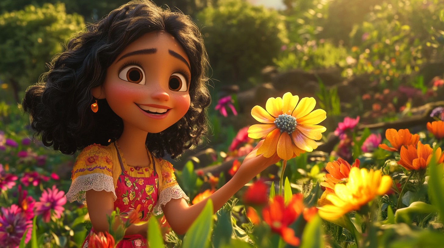 Download Joyful garden moment Image - Garden, Girl, Flowers