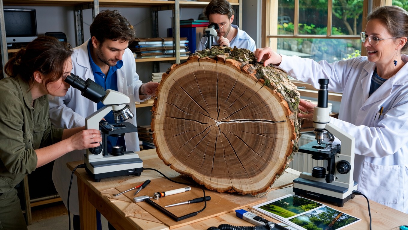 Outwood Science Free Scientists Examine Wood Image - Wood, Science, Research | Download ...