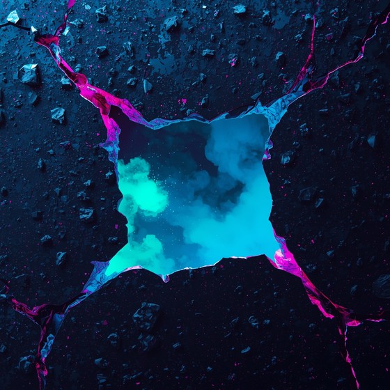 Free Digital Reality Fractures Image - Cyberpunk, Neon, Holographic ...