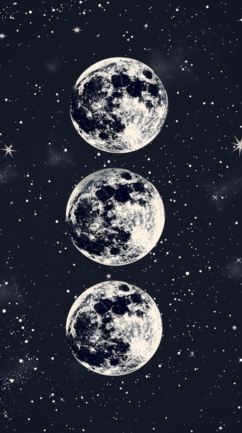 Free Triple Moon Illusion Image - Moon, Stars, Night | Download at ...