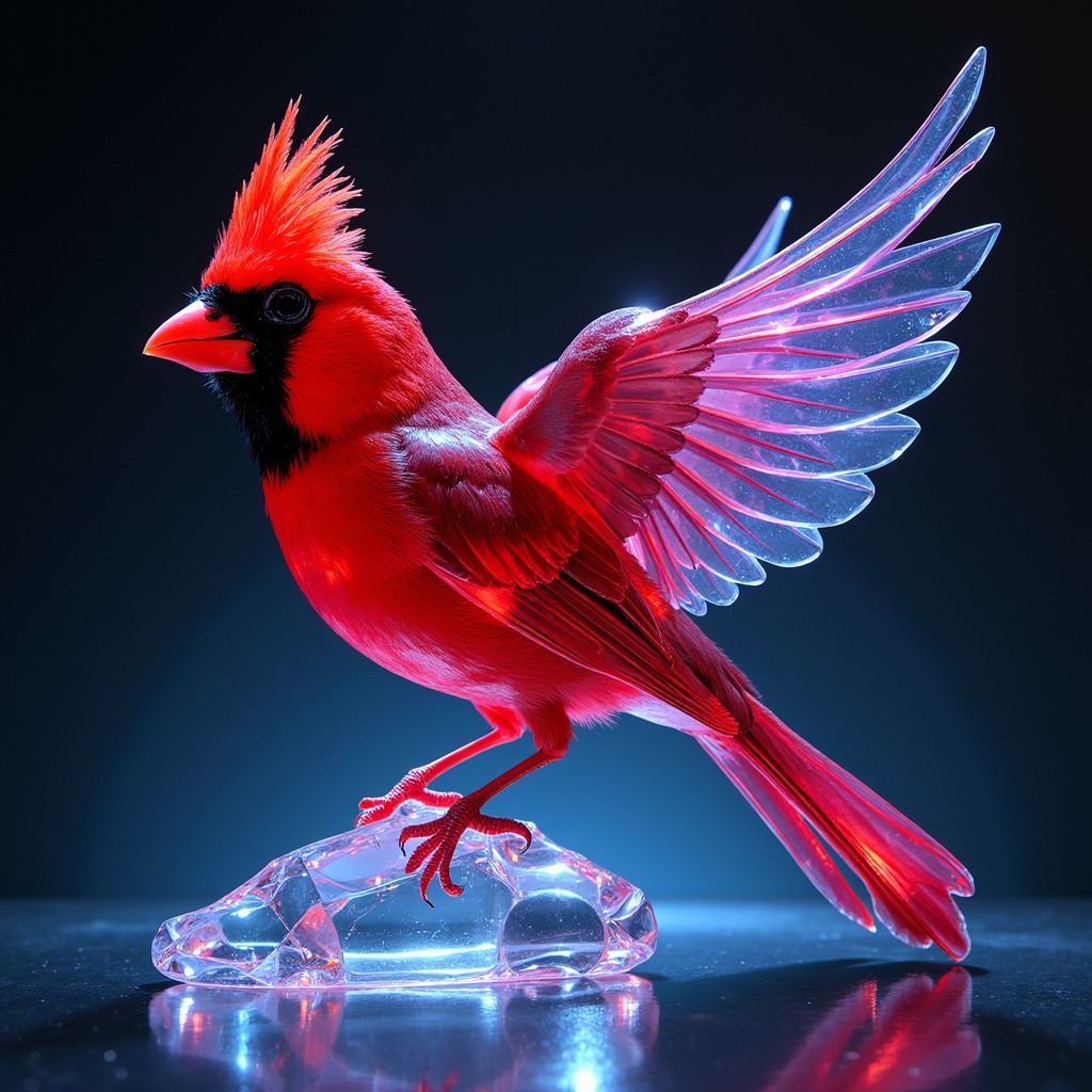 Free Crystalline Cardinal Majesty Image - Cardinal, Red, Wings ...