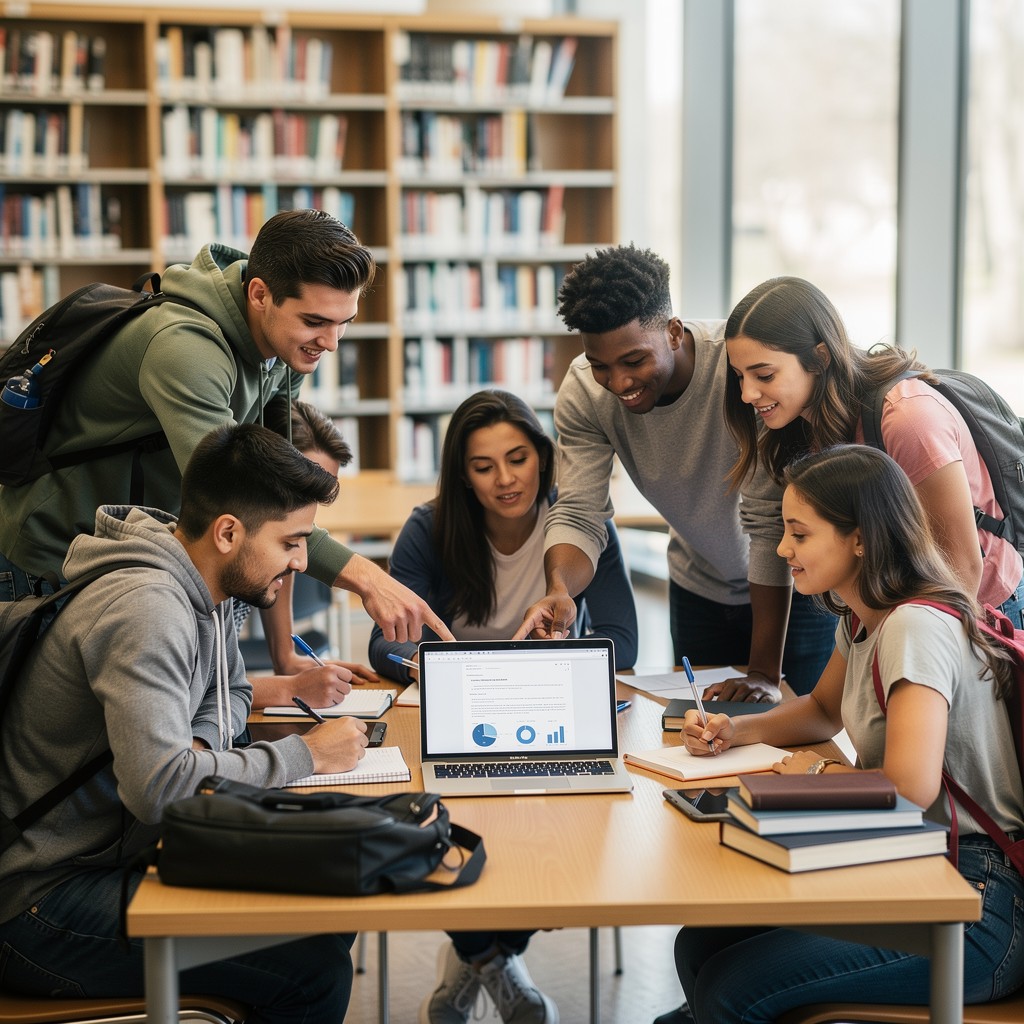 Free Collaborative Library Learning Image - Students, Library ...