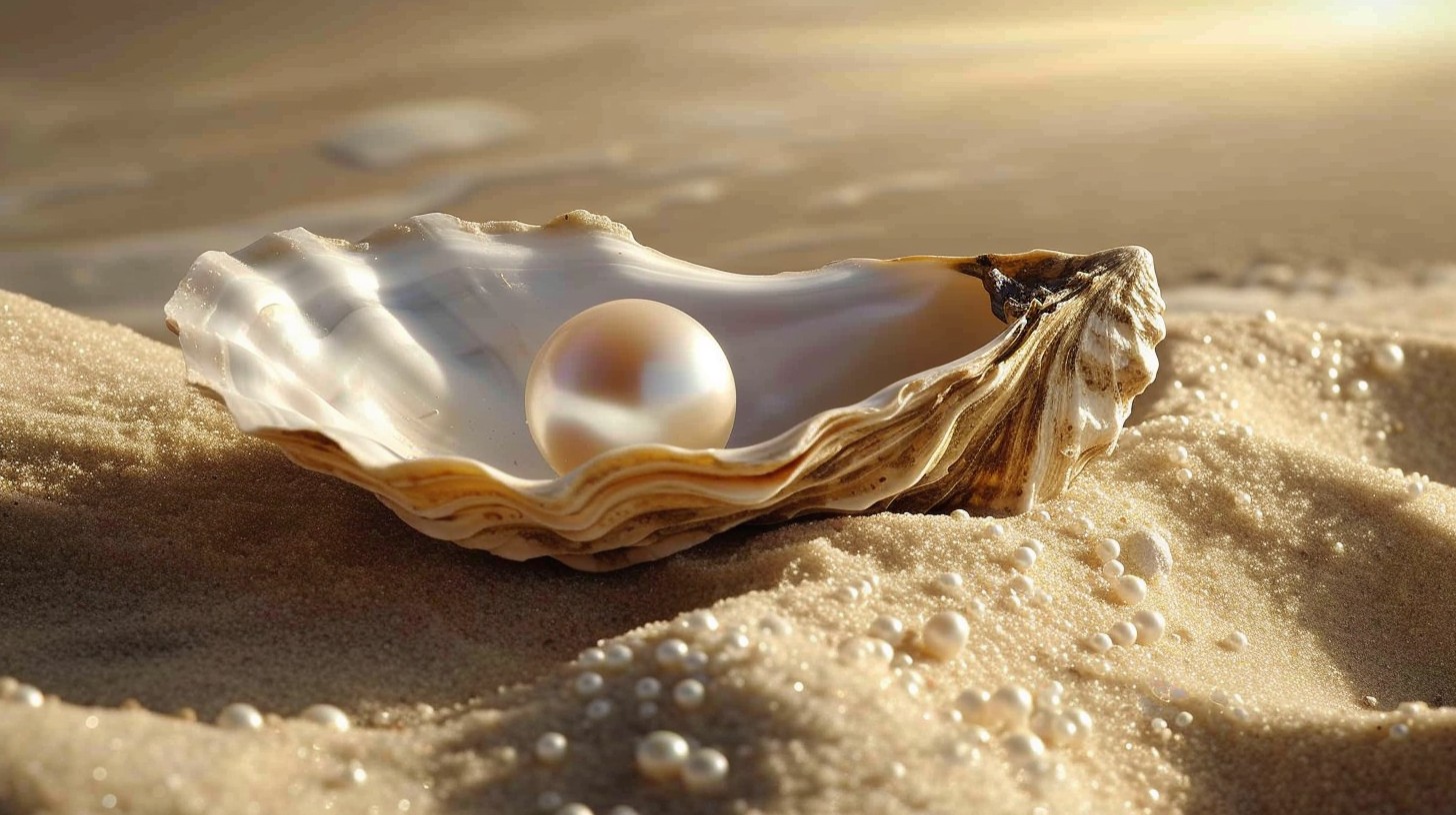 Free Pearl in Shell Image - Pearl, Shell, Sand | Download at StockCake
