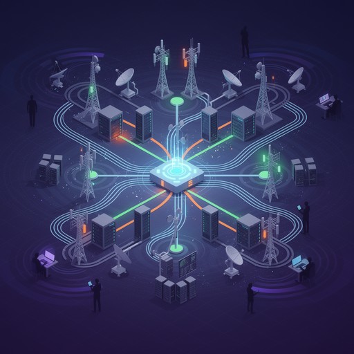 Download Connected Network Ecosystem Image - Telecommunications ...
