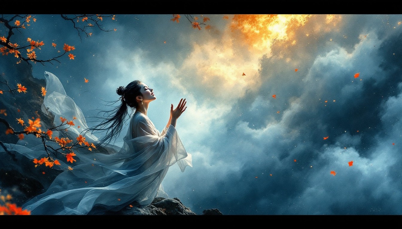 Free Celestial Autumn Reverence Image - Woman, Spiritual, Fantasy ...