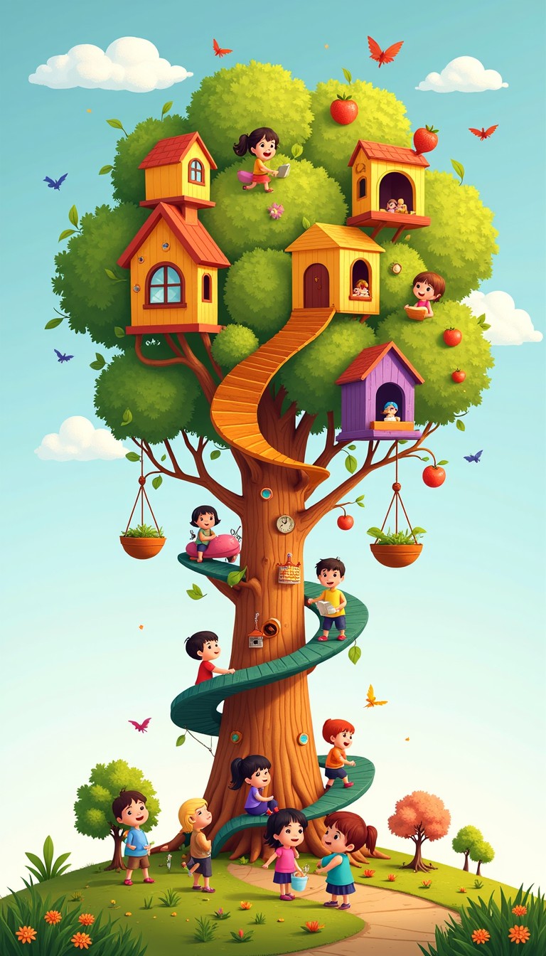Free Magical Community Tree Image - Treehouse, Whimsical, Community ...