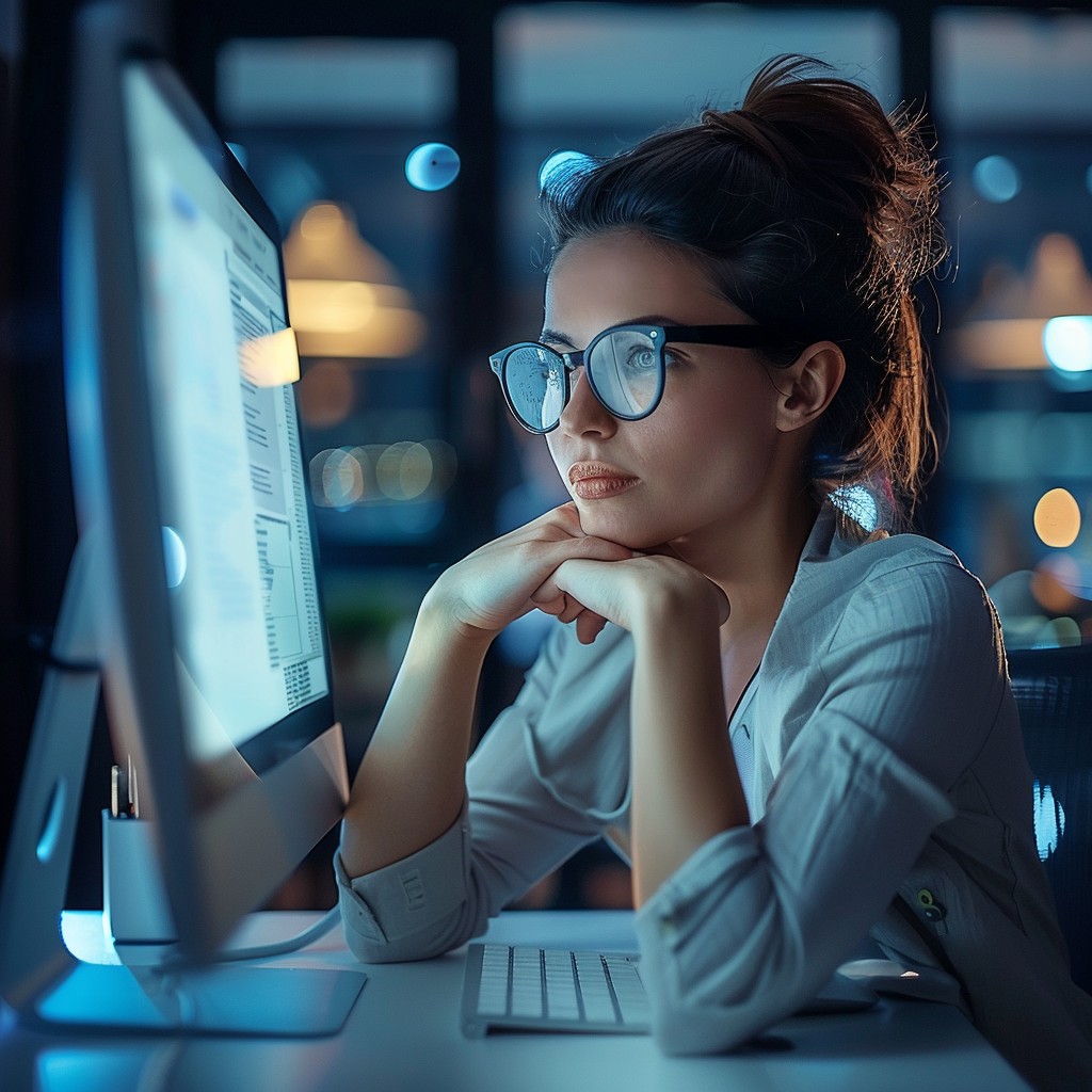 Focussed Computer Free Focused Computer Work Image - Woman, Computer, Focused | Download ...