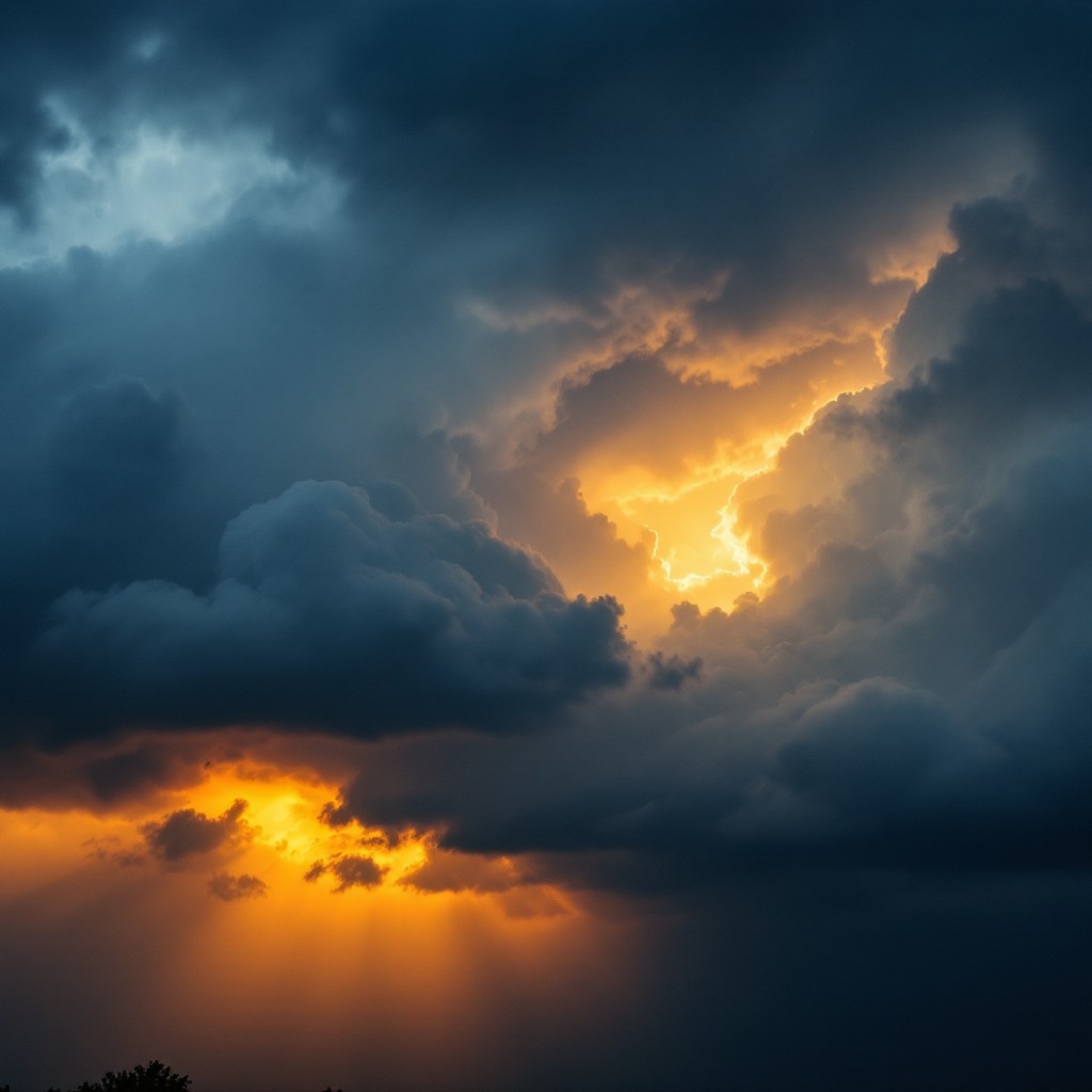 Free Storm Meets Sunset Image - Stormy, Sunset, Clouds | Download at ...