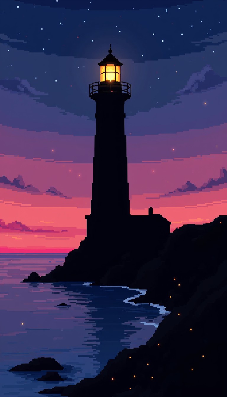 Free Pixel Beacon Twilight Image - Lighthouse, Pixel, Dusk | Download ...