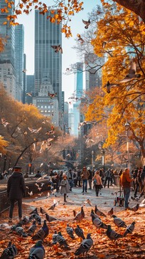 Free Autumn Urban Park Image - Autumn, Park, City | Download at StockCake