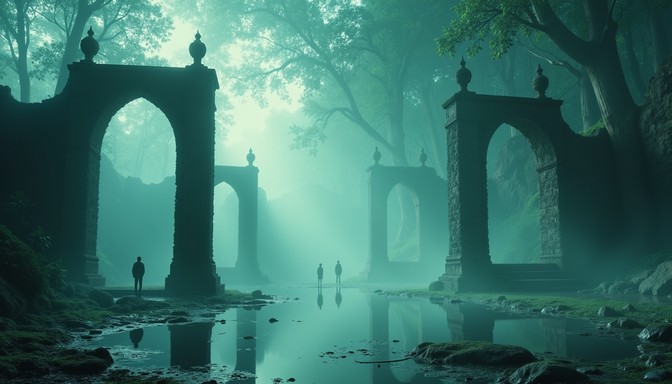Free Arches Beyond Reality Image - Architecture, Teal, Archways ...