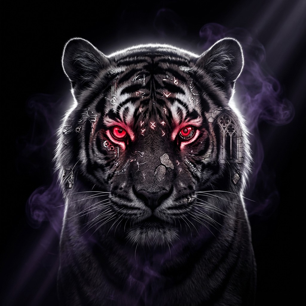 Free Cybernetic Tiger Portrait Image - Tiger, Cybernetic, Gothic ...