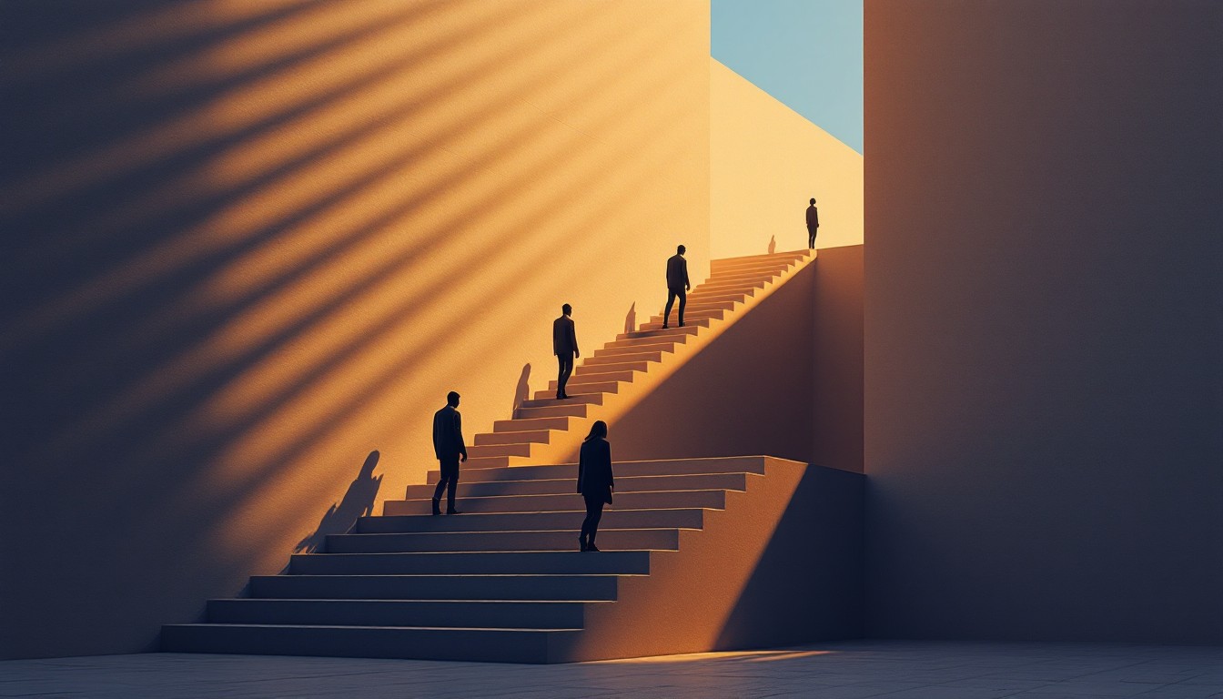 Through Shadow Free Ascending Through Shadows Photo - Stairs, Staircase, Silhouettes ...