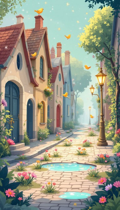 Free Enchanted Fairy Village Image - Fairy, Village, Garden | Download ...