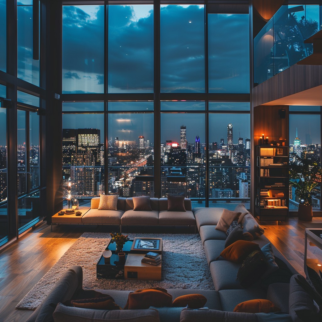Free City View Loft Image - Cityscape, Twilight, Apartment | Download ...
