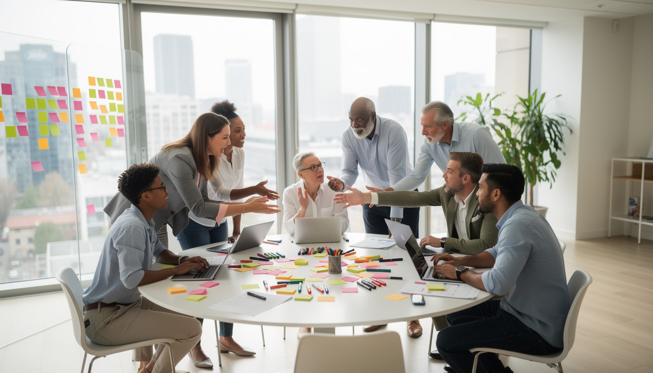 Free Team Brainstorming Session Image - Business, Teamwork ...
