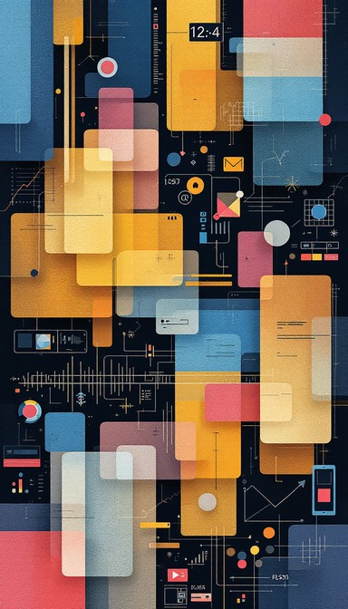 Free Colorful Stacked Geometry Image - Abstract, Geometric, Cubes ...
