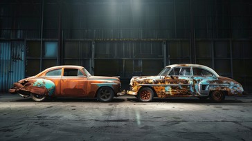 Rust Car Designs Download Vintage Cars Displayed Image - Vintage, Car, Rust | StockCake