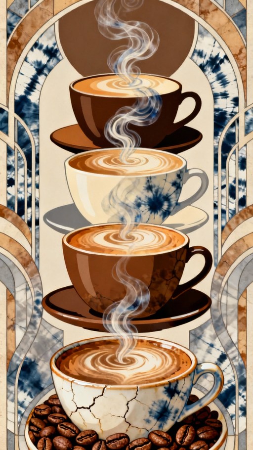Free Steaming Coffee Tower Photo - Coffee, Cups, Steam | Download at ...