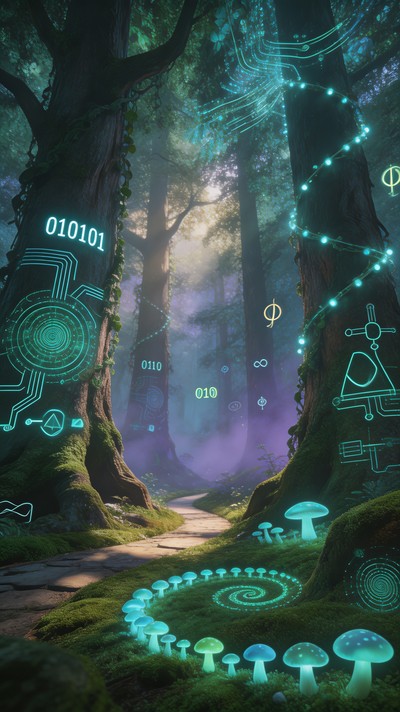 Free Illuminated Digital Forest Image - Illuminated, Digital, Forest ...