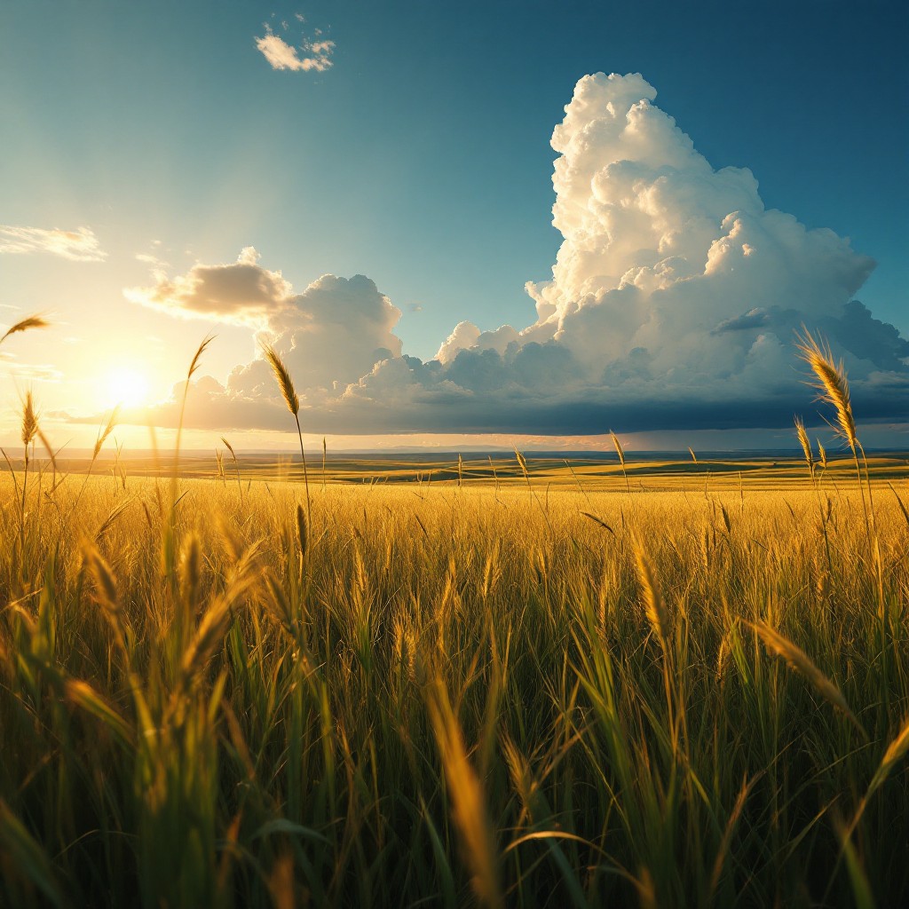 Free Golden Prairie Sunset Image - Prairie, Grassland, Sunset ...