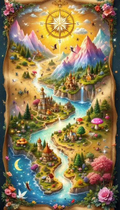 Free Enchanted Map Illustration Image - Fairy, Fantasy, Map | Download ...