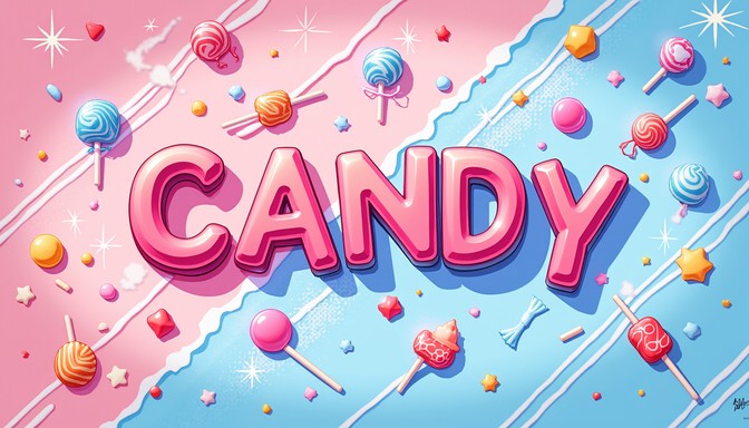 Free Sugary Anime Text Image - Candy, Typography, Anime | Download at ...