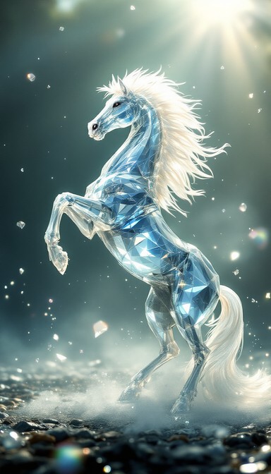Free Ethereal Crystal Steed Image - Crystal, Horse, Ethereal | Download ...