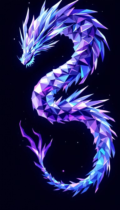 Free Luminous Pixel Dragon Image - Dragon, Crystal, Pixel | Download at ...