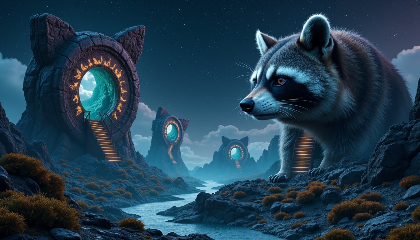 Free Raccoon Realm Portals Image - Surreal, Raccoon, Fantasy | Download ...