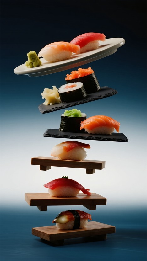 Free Sushi Through Time Image - Sushi, Nigiri, Maki | Download at StockCake
