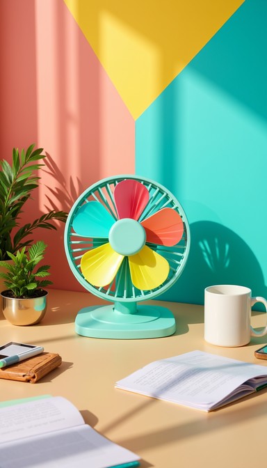 Free Vibrant Desktop Fan Image | Download at StockCake