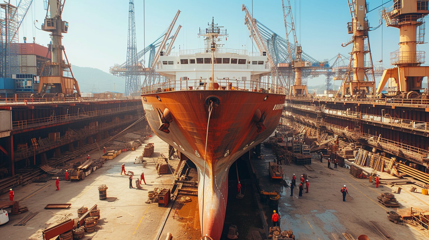 Free Shipyard Morning Activity Image - Shipyard, Ship, Maintenance ...